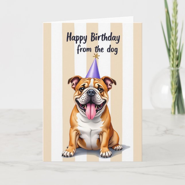 Caramel Dog Birthday Card (Front)