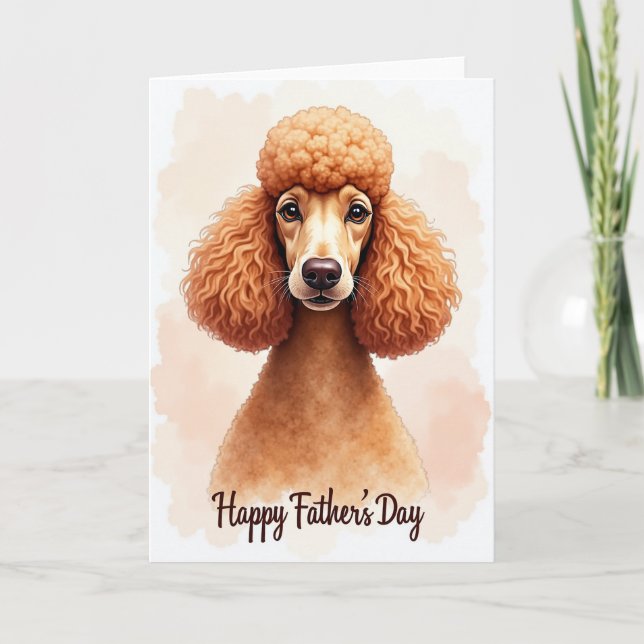 Caramel Dog Fathers Day Art Card (Front)
