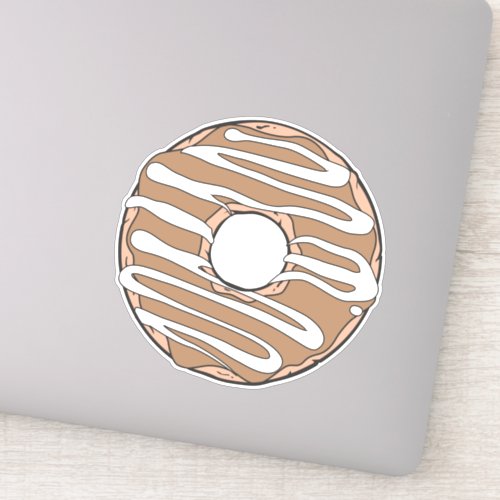 Caramel Donut Doughnut Glaze Icing Frosting Sticker