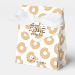 Caramel Donut Thank You Baby Shower Gift Favor Boxes