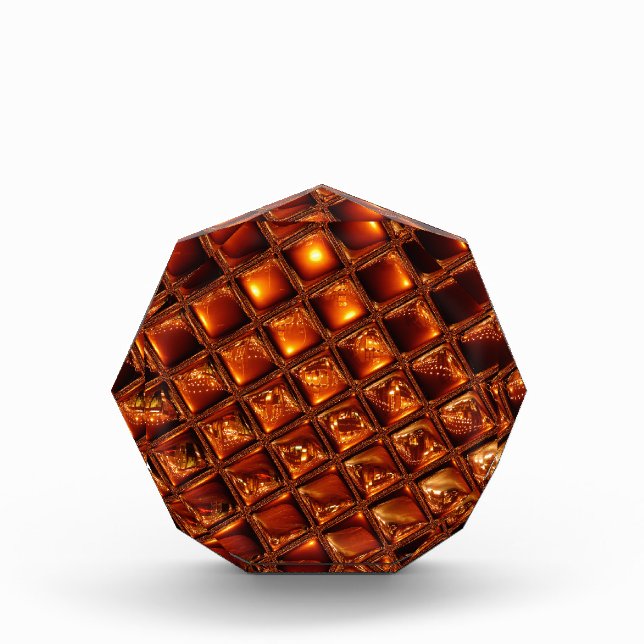 Caramel Honeycomb Acrylic Award (Front)