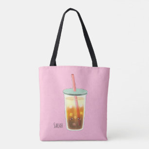 Caramel Iced Coffee With Cream Foam  Tote Bag