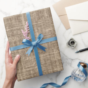 Caramel Linen Wrapping Paper