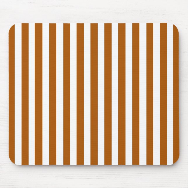 Caramel Modern Stripe Mouse Pad (Front)