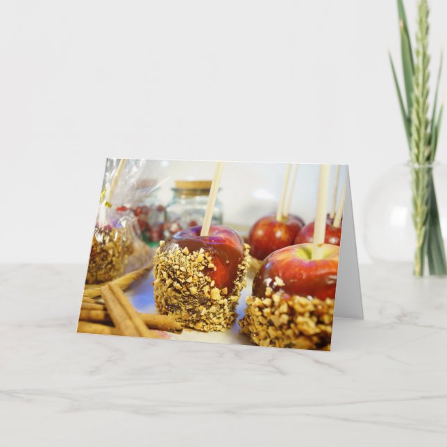 Caramel Peanut Apples Card (Front)