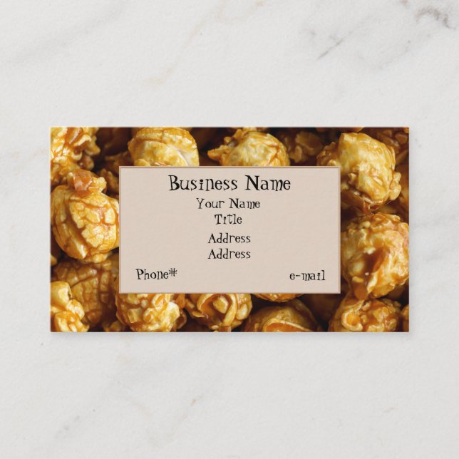 Caramel Popcorn Business Card (Front)