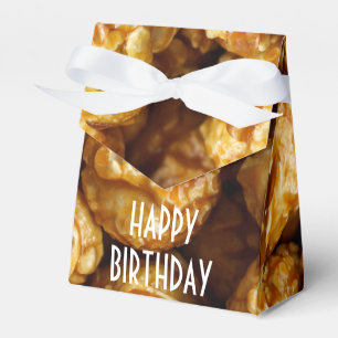 Caramel Popcorn Happy Birthday Favor Box