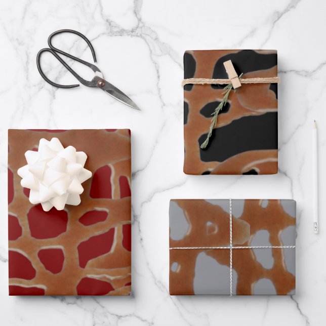 caramel sauce wrapping paper sheets (Front)