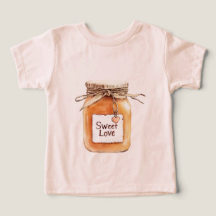 Caramel Sweet Love Jar with Pink Heart Toddler T-shirt