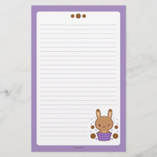 Caramel Truffle Bunny Stationery