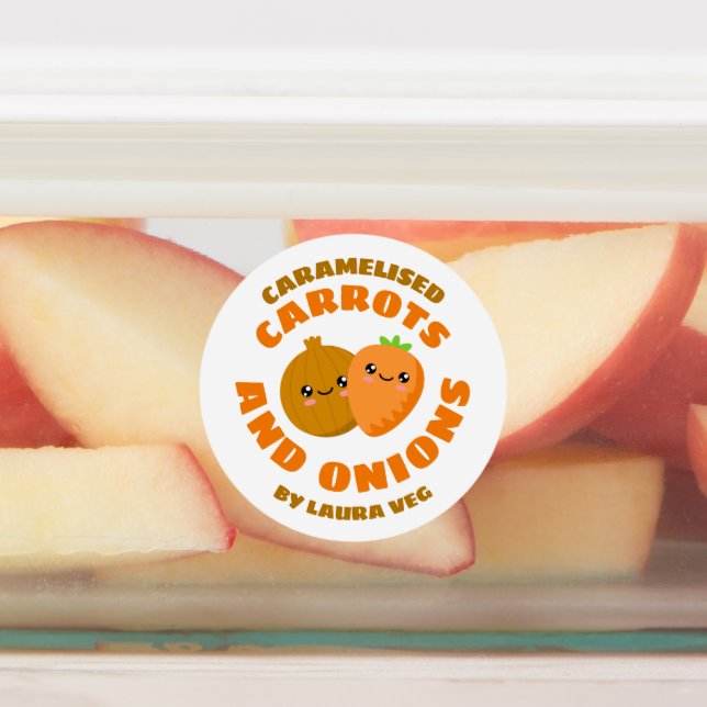 Caramelised carrots & onions labels (Affixed)