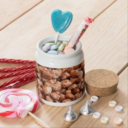 caramelized hazelnuts candy jar