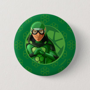 Carapace Green Badge Button