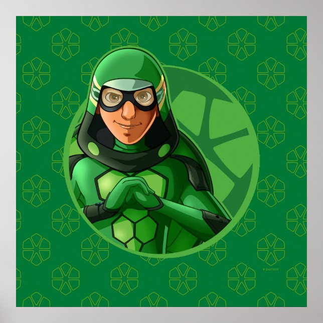 Carapace Green Badge Poster (Front)