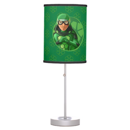Carapace Green Badge Table Lamp