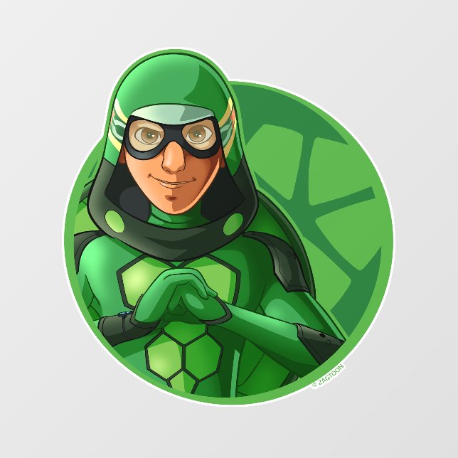 Carapace Green Badge Wall Decal (Front)