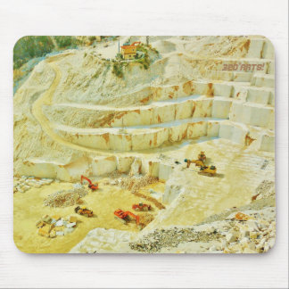 Cararra Marble Quarry Big Rigs,Traditonal Mousepad