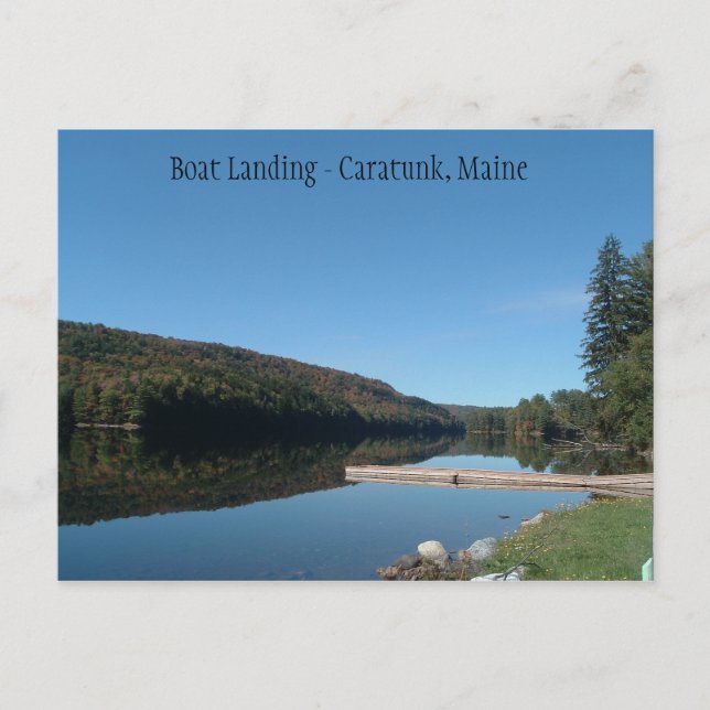 Caratunk, Maine - Boat Landing on the Kennebec Postcard (Front)