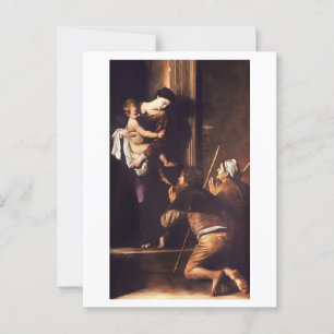 Caravaggio 1604-1606 Madonna & Child di Loreto Postcard