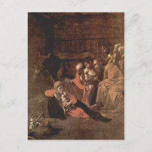 Caravaggio- Adoration of the Shepherds Postcard