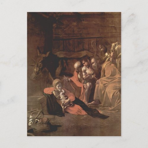 Caravaggio_ Adoration of the Shepherds Postcard