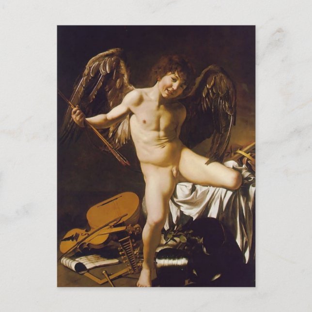 Caravaggio- Amor Victorious Postcard (Front)