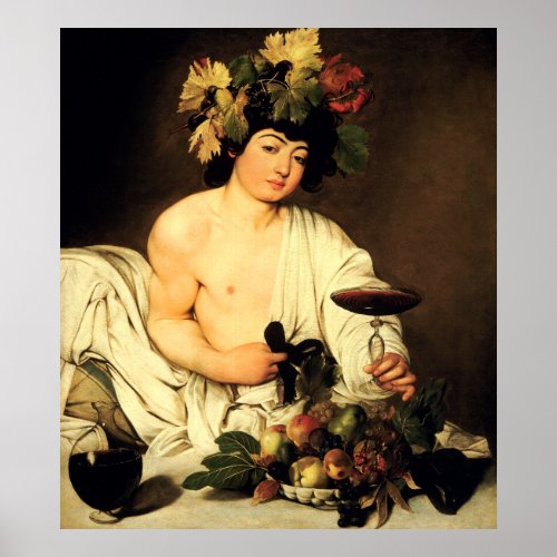Caravaggio Bacchus Poster