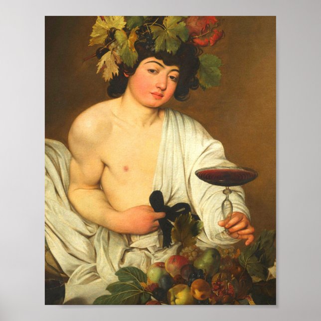Caravaggio Bacchus Poster (Front)