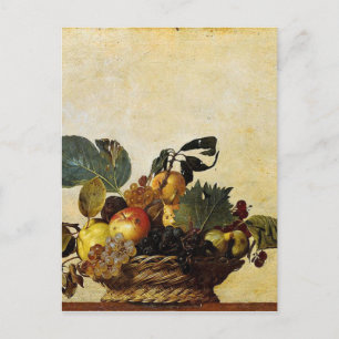 Caravaggio - Basket of Fruit - Classic Artwork Postcard