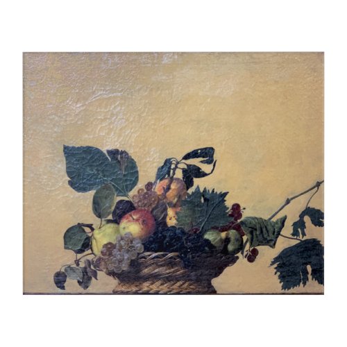 Caravaggio _ Basket of fruit _ Oil on canvas Acrylic Print