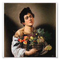 Caravaggio - Boy With Basket Of Fruit Photo Print