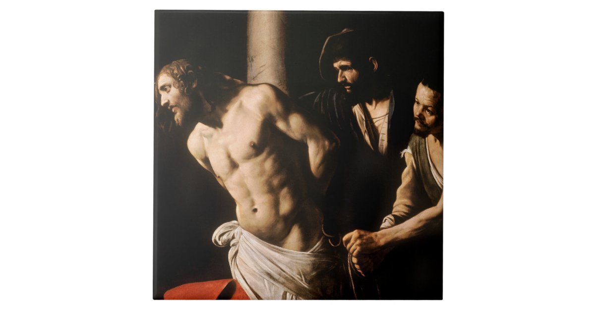Caravaggio - Christ at the Column Ceramic Tile | Zazzle
