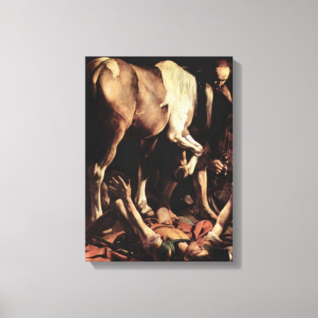 Caravaggio - Conversion of Saul Canvas Print (Front)