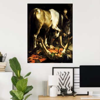 Caravaggio Conversion of St. Paul Poster | Zazzle