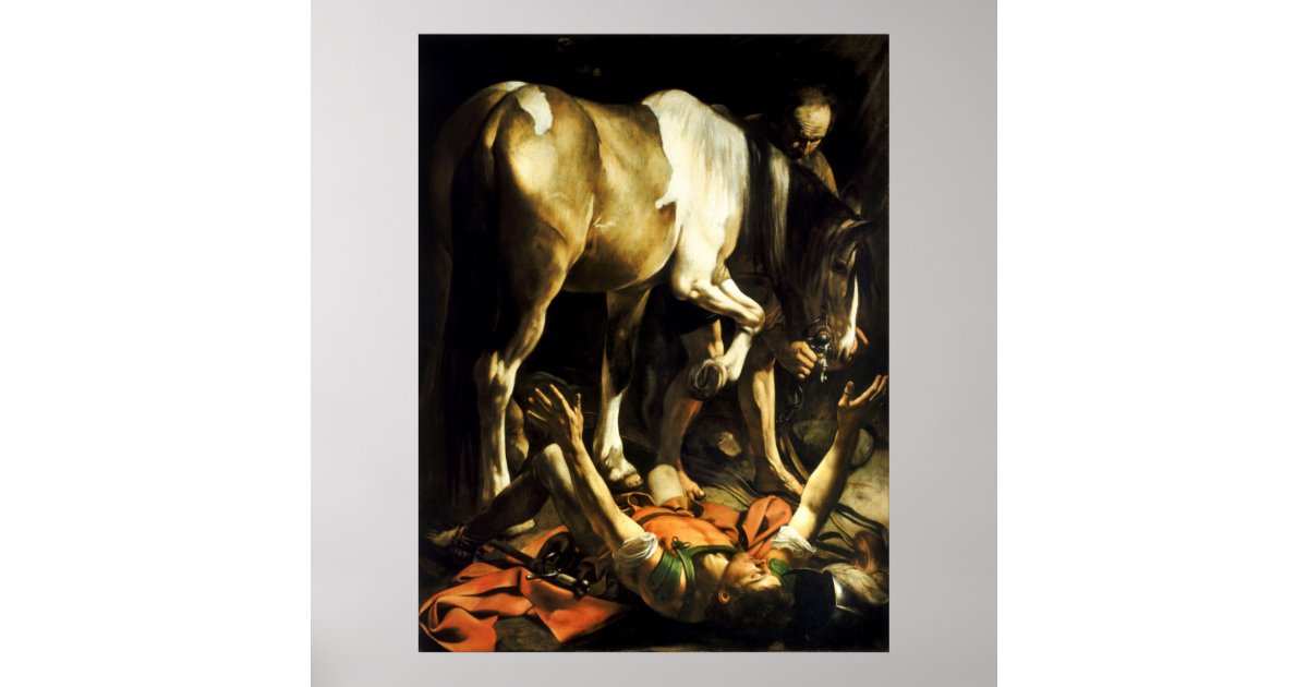 Caravaggio Conversion of St. Paul Poster | Zazzle