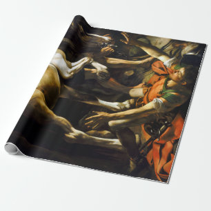 Caravaggio Conversion on the Way to Damascus Wrapping Paper