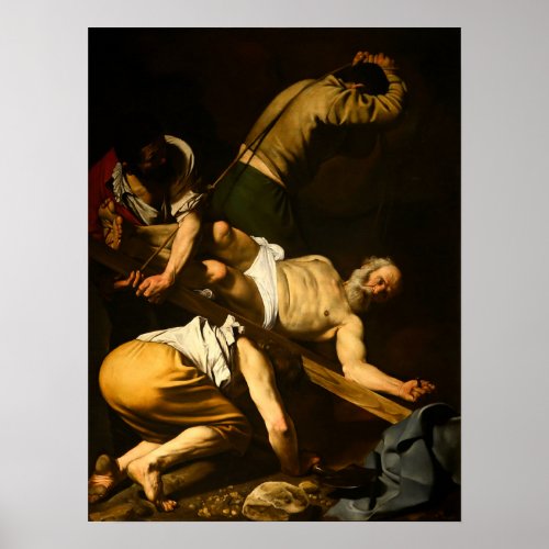 Caravaggio _ Crucifixion Of Saint Peter 1601 Poster