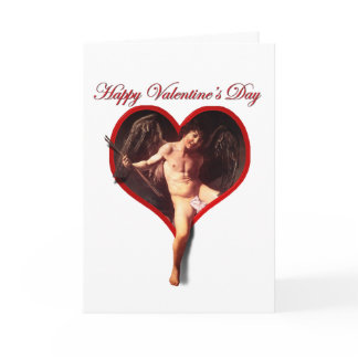Caravaggio Cupid Valentine's Day Holiday Card