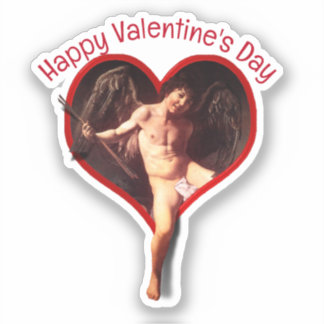Caravaggio Cupid Valentine's Day Sticker