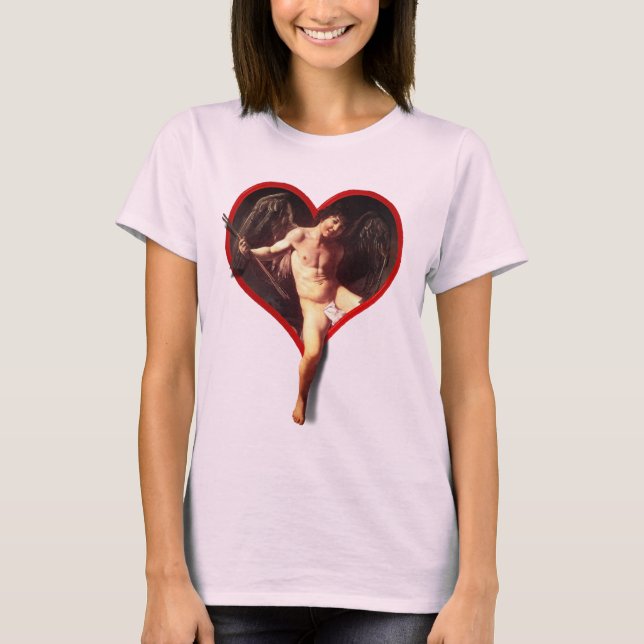 Caravaggio Cupid Valentine's Day T-Shirt (Front)