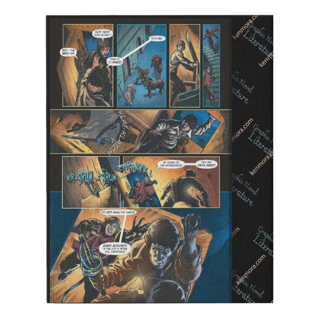 CARAVAGGIO Escape from Milan p.7 Faux Canvas Print (Front)