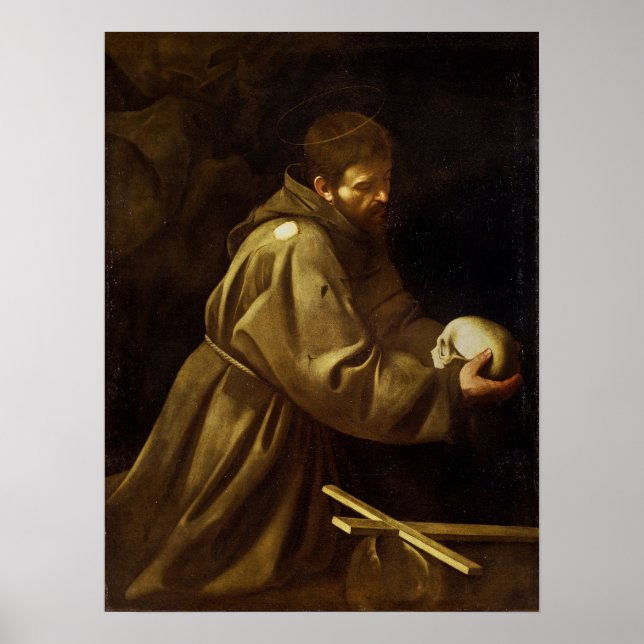 Caravaggio - Francis Prayer Poster (Front)