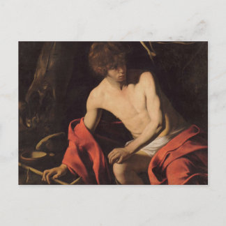 Caravaggio John in the Wilderness John the Baptist Postcard