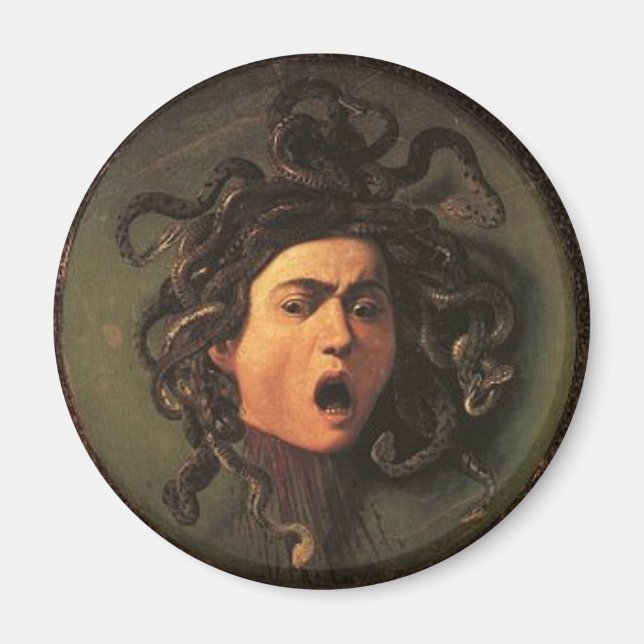 Caravaggio - Medusa - Classic Italian Artwork Magnet (Front)