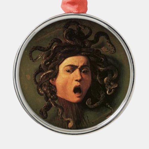Caravaggio _ Medusa _ Classic Italian Artwork Metal Ornament