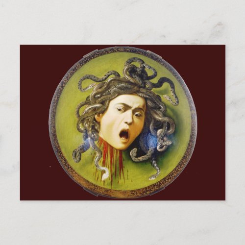 Caravaggio Medusa Fine Art Postcard