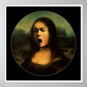 Caravaggio Medusa Mona Lisa  Poster