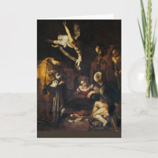 Caravaggio - Nativity Scene - Happy Holidays Card