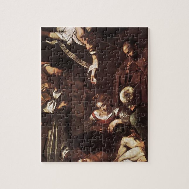 Caravaggio -Nativity with St Francis & St Lawrence Jigsaw Puzzle (Vertical)