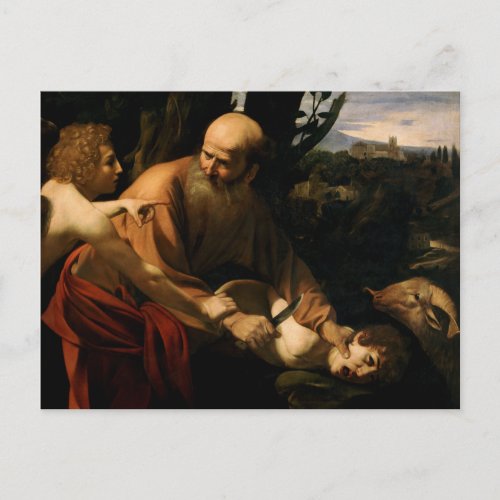 Caravaggio _ Sacrifice of Isaac Postcard
